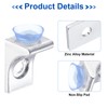 uxcell 1Pcs Glass Shelf Brackets, Adjustable Glass Shelf Glass Clip,