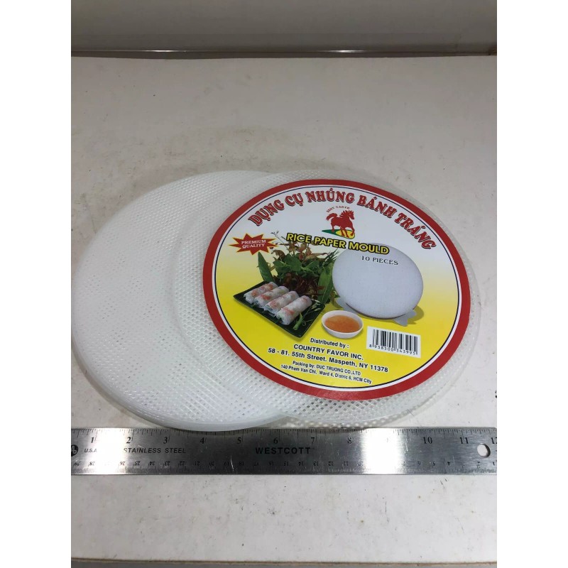 Cuisine Rice Paper Roll Mould - Mesh 27cm (10") 10-pack