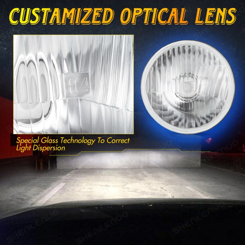 SHENKENUO For 2008-2013 Ducati Monster 696 5.75" inch Round Headlight