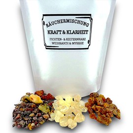 Incense Blend Strength & Clarity | Spruce and Pine Tree Resin & Frankincense & Myrrh | 100% Natural Incense Incense Resin Incense | High Quality from Austria