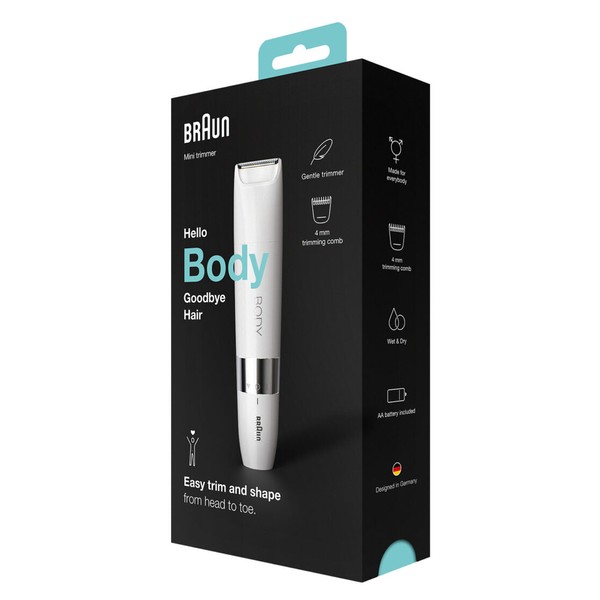 KSL Distributors Braun Body Mini trimmer BS1000 Wet & Dry