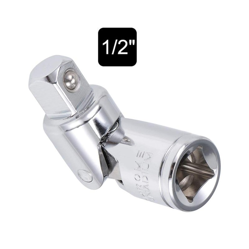 TOP-VIGOR 1/2 Inch Drive Deep Impact Universal Joint Socket, Cr-V