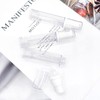 BlingKingdom 3pcs Empty Airless Pump Bottle Refillable Clear Travel Lotion