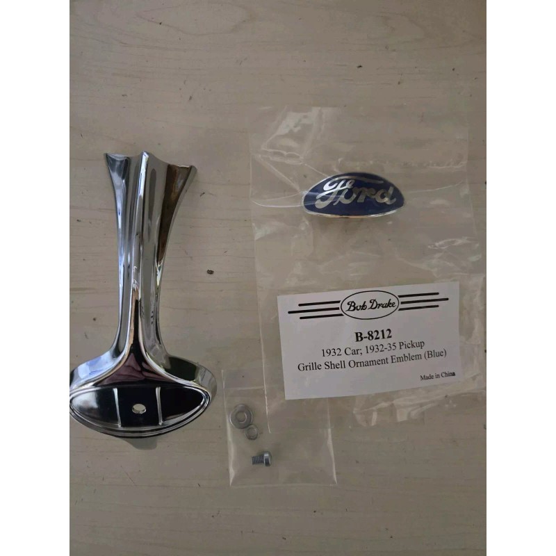 Ford 1934 1935 FORD GRILLE SHELL ORNAMENT AND BADGE ,