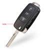 Kesiku 2pcs VW Key Shell Case for VW Polo Sharan