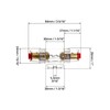 QWORK® 2 Pcs AGU In-line Fuse Holder 60A 12V-48V DC