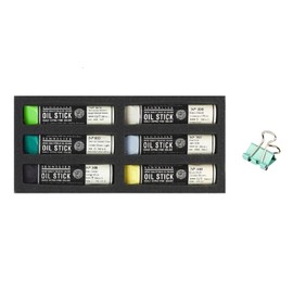 Sennelier Oil Sticks Mini Set of 6 Landscaping and Mini Tongs