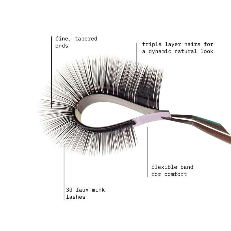 KARA BEAUTY 3D Faux Mink Strip Lashes – Reusable Style