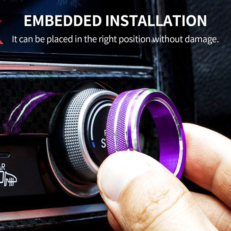 Kujunpao for Honda Civic Accessories Auto Sync Climate Menu Knob
