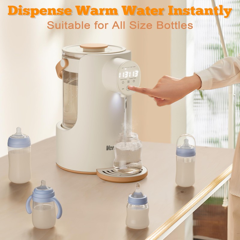 Veroline Instant Water Warmer, 2L Baby Formula Dispenser, 5 Temperature