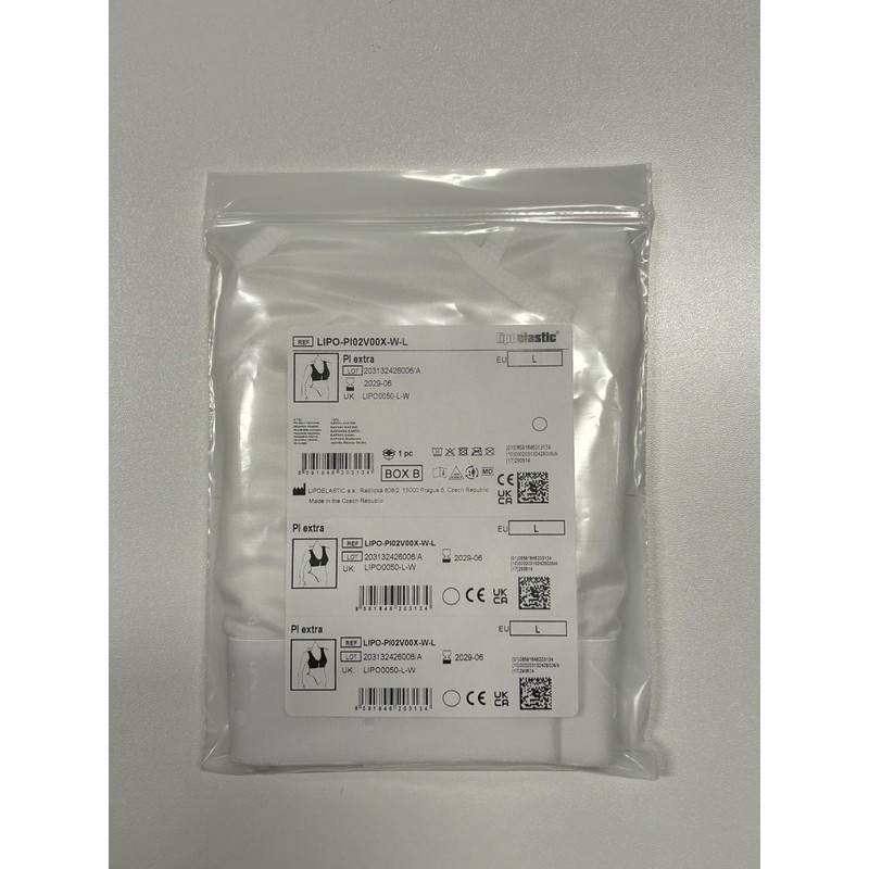 LIPOELASTIC® PI Extra Variant - Post Surgery Compression Bra White