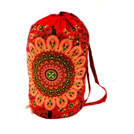 Trade Star Indian Mandala Bag, Unisex Backpack, Cotton Bags, Boho Beach Bag, Ethnic Shoulder Bag, Multipurpose Daypacks, Casual Gym Bag (Pattern 14)