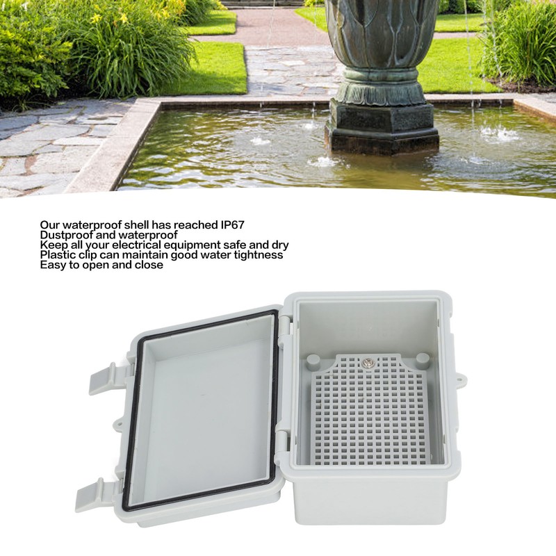 Waterproof Electrical Box Dustproof Insulated Outdoor Junction Box with Hinged