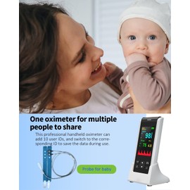 Toddler SpO2 Fingertip Clip Sensor - Compatible with HealthTree Hand Pulse Oximeters