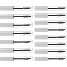 Botella de Rímel Vacía Redonda de 10ml en Plástico, 15 Piezas Portátil y Bien Sellada, para Rutinas Personales y Salones, Formato Compacto para Cosméticos DIY