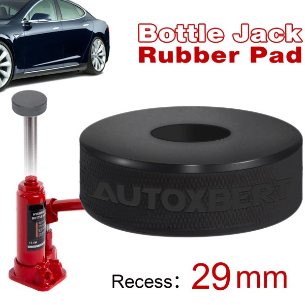 AUTOXBERT US Rubber Bottle Jack Pad with 29mm Hole Jacking