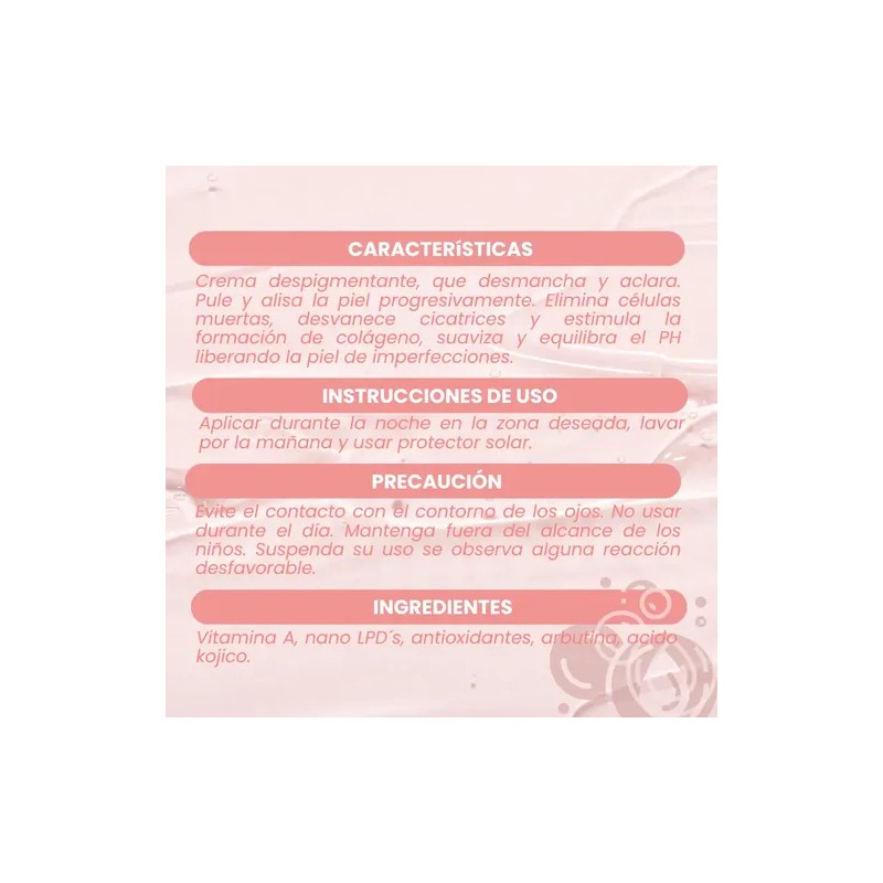 Leche Despigmentante Facial Rubrial 20ml