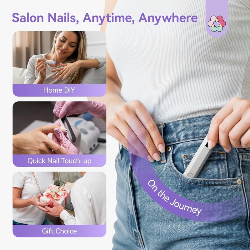 SAVILAND Essentials UV Nail Lamp: Handheld Fast Curing Mini Nail