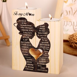 Gifts for Mom from Daughter, Best Mom Gifts - Candlestick, Funny Birthday Gifts for Mom, Presents for Mom, Best Mom Ever Gifts, New Mom Gifts, Mother in Law Gifts, Bonus Mom Gifts