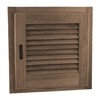 SeaTeak Square 15" x 15" Wooden Louvered Door and Frame,