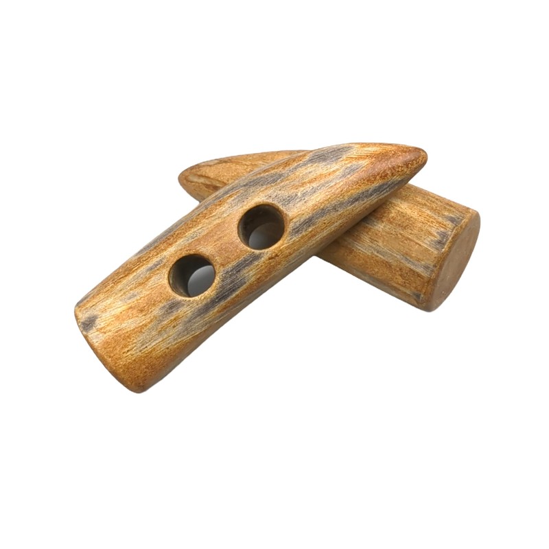 BOTIBOTON - 2 Toggle Buttons Made of Real Natural Horn