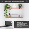 MLOQI Pack of 2 Shelf Brackets, Black, Shelf Bracket, Heavy