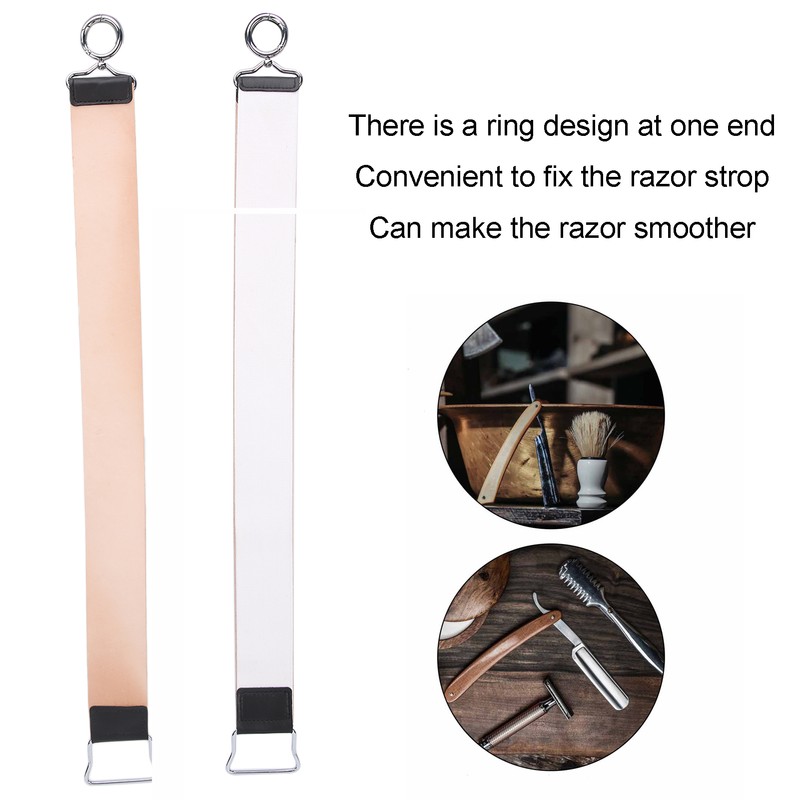 Cowhide Razor Strop Home Barber Shop Leather Straight Razor Sharpening