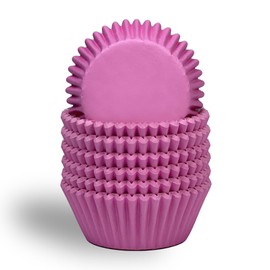 Gcardist Standard 300-Count Cupcake Liners Cupcake Cups Food Grade Solid Pink Color Cupcake Papers Baking Cups Cupcake Wrappers (Standard Size)