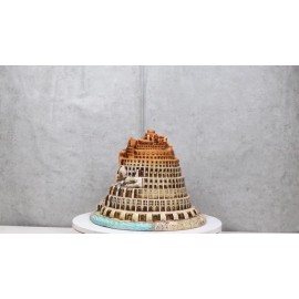 Old Testament Judeo Christian Abandoned Tower of Babel Archaeological Figurine
