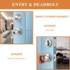 Probrico 3 Pack Exterior Door Knob and Single Cylinder Deadbolt