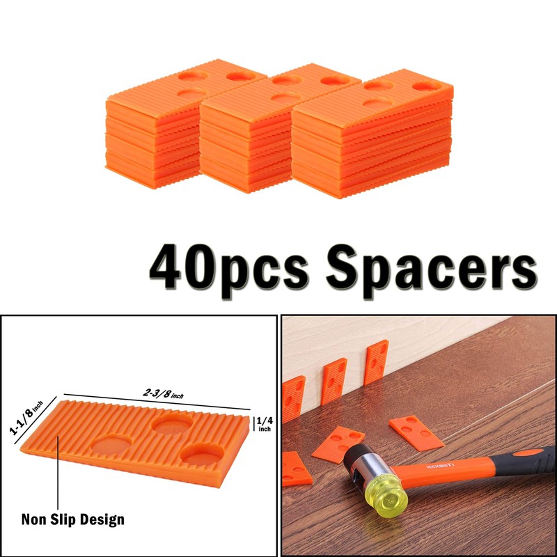 REXBETI 43-Piece Upgraded Laminate Flooring Tools, Wood Flooring Installation Kit,