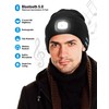 Wmcaps Bluetooth Beanie with a Light, Unisex USB Rechargeable 4
