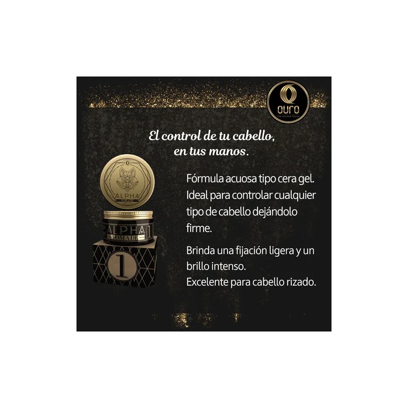 Kit Ouro Aceite Oil Bergamota Y Pomada Barba Bigote Alpha