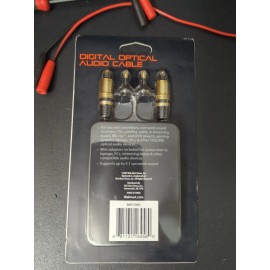 BLACKWEB 6 FT Digital Optical Audio Cable With Mini Adapters•5.1 Surround-Sound