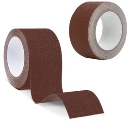 Cinta Antideslizante, Cinta Antiderrapante para Escaleras de 15M x 5CM, Cinta de Tracción Antideslizante, Rollo de Cinta Antiderrapante de 80 Granos para Escalera, Rampas