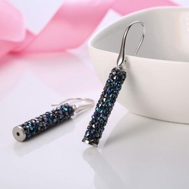 KALVICA 925 Sterling Silver Drop Earrings for Women,Hypoallergenic Dangle Errings with Cubic Zirconia Lightweight Jewellery for Wedding