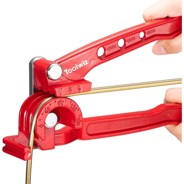 Toolwiz Pipe Bender 3-in-1 Manual Tube Bender for 6-8-10mm Tubing