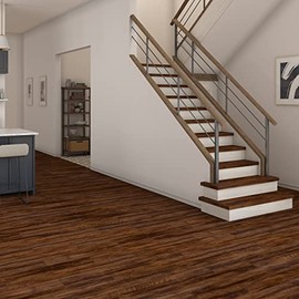 Daltile Luxury Vinyl Flooring | 6" x 48" x 4.5MM | Brown Wood Look Plank | 12Mil Wear Layer | DIY Click Lock Tile | Adventuro Collection in Journey (16 PC per Carton) (32.15 SQFT per Carton)