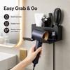 Drill-Free Wall Mount Hair Dryer Holder – Multifunctional Bathroom Organizer