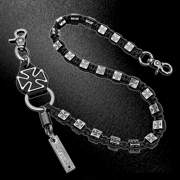 Handmade Steampunk Cross Chain Punk Rock Biker Jeans Pants Chain