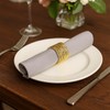 6 PCS Gold Metal Napkin Rings - Elegant Twisted Wire