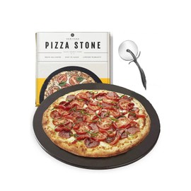 Heritage 15" Ceramic Pizza Non-Stick Stain Free Stone Set w/ Bonus Cutter