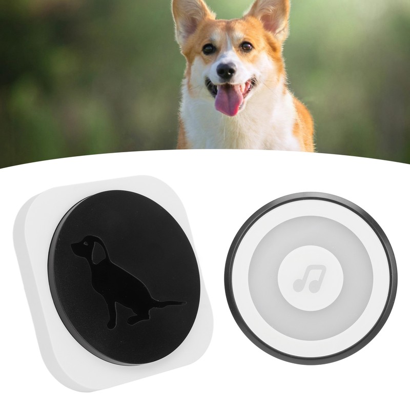 Wireless Pet Doorbell with Transmitter Receiver 4 Flashing Modes Touch