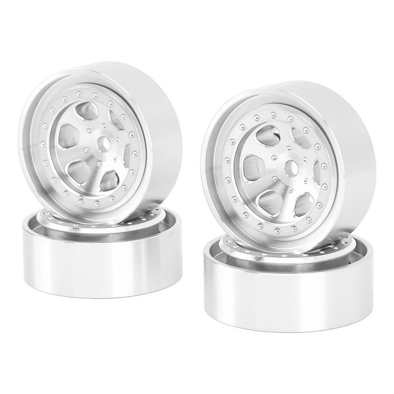 4pcs 1.3 Inches Wheels Rim Aluminum Alloy 6 Holes Wheel
