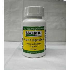 NAT-RUL HEALTH IRON CAPSULES (325MG)