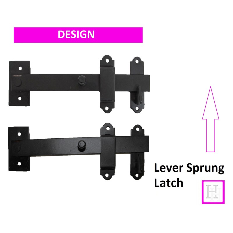 Heavy Duty Ornamental Suffolk Gate Latch Gothic Thumb Catch -