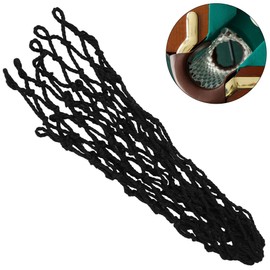 6PCS/Set Billiards Net Hollow Out Pool Table Pocket Nets for Billiards Trainning Spair Table Bag (Black)