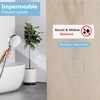 Dufu Shower Curtain 180 x 200 Beige Waterproof Polyester Bath,