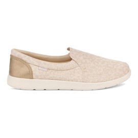 Sanuk Hangout Lite Women's Glam Flat Loafer, Snow Leopard, 37 EU