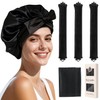 Tubos para Cabello Sin Calor: Gorro de Seda para Dormir